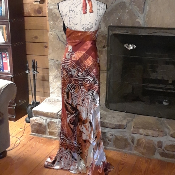 Silk beaded maxi by Mary L. Couture - Picture 5 of 10